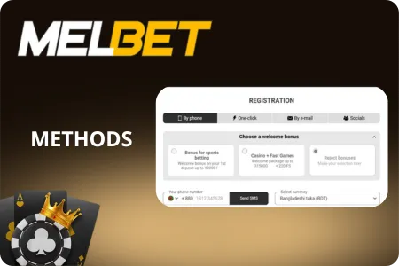 MelBet Registration Methods
